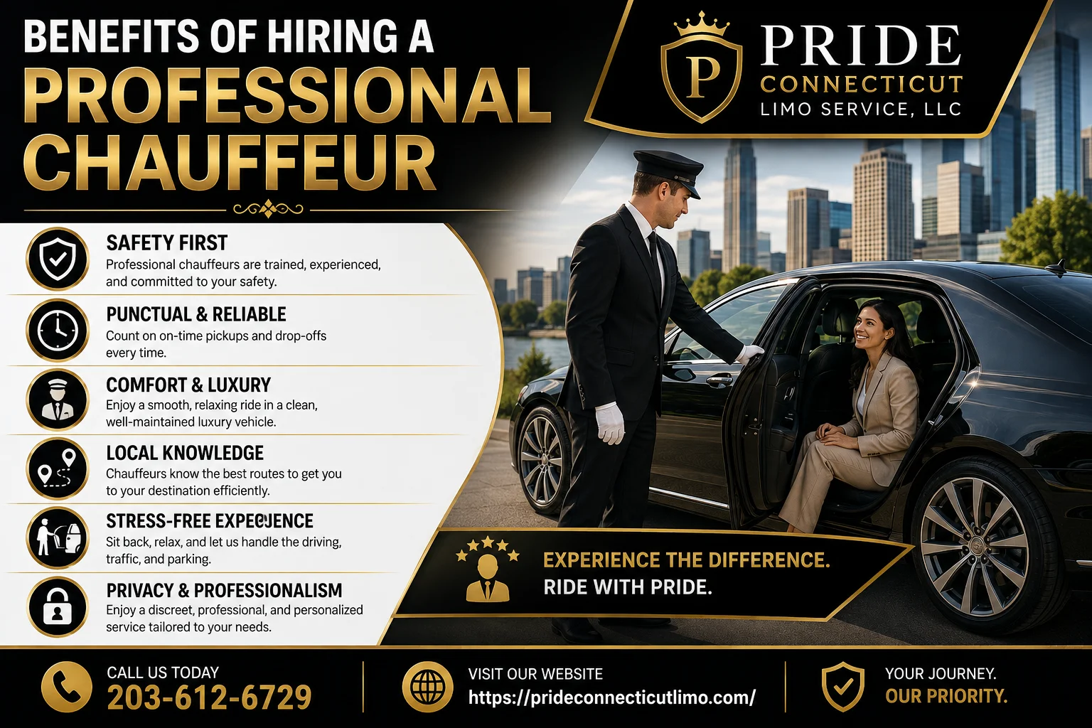 professional chauffeur service CT
